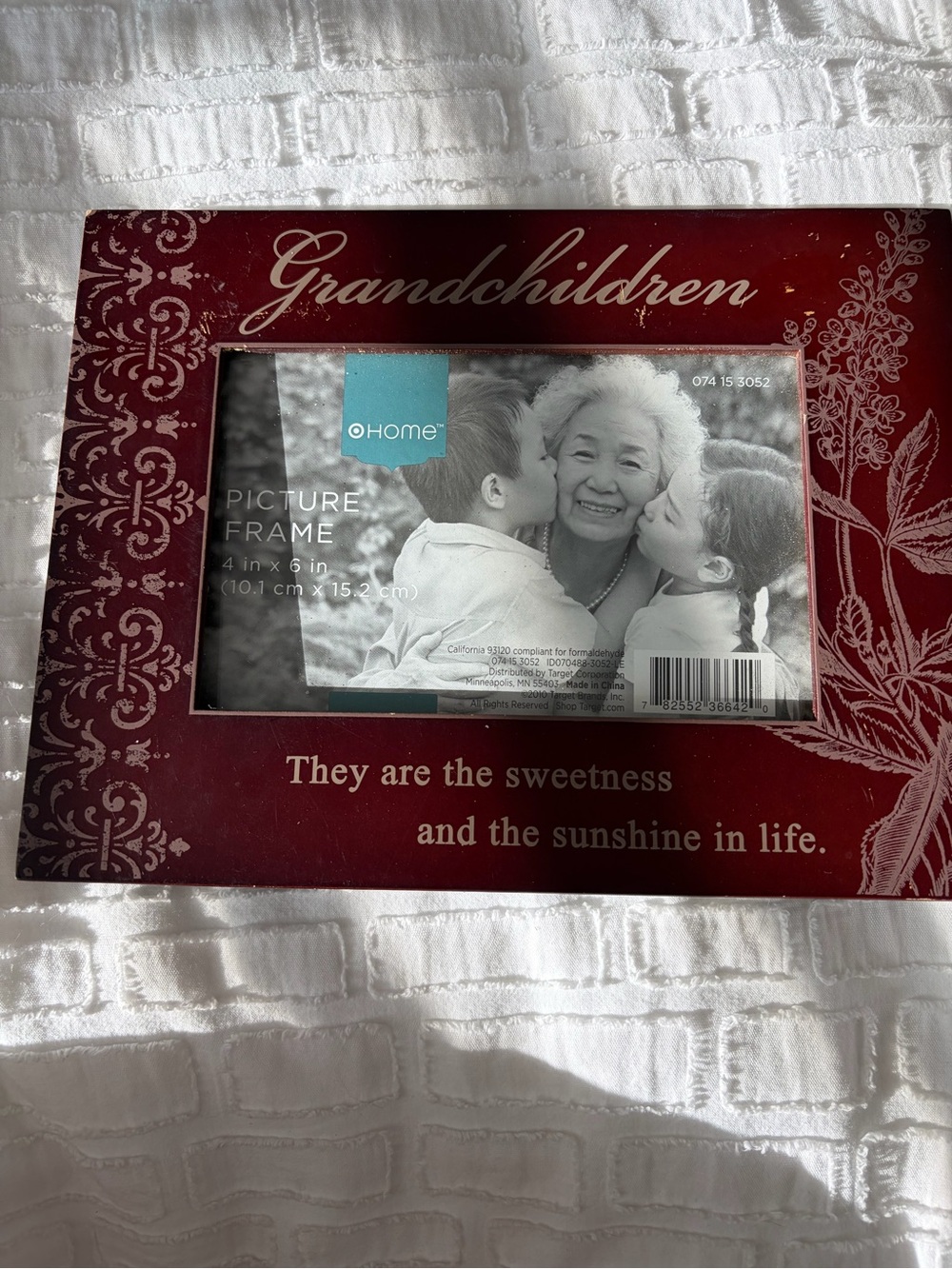 Target Grandchildren Picture Frame in deep red